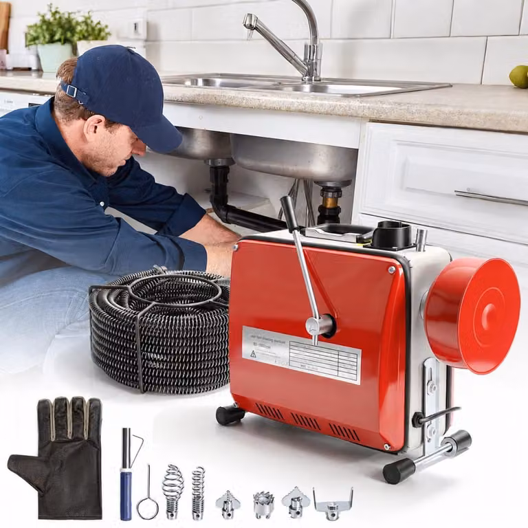 Izrielar - Macchina elettrica per la pulizia dei tubi, 500 W - Pulitore per tubi e scarichi