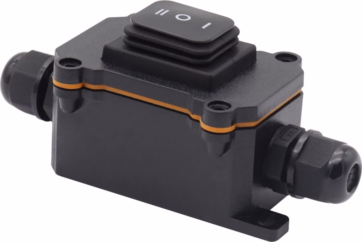 Morsettiera impermeabile IP68 + set di interruttori a bilanciere a 3 velocità da 12 V per uso esterno, spina a 2 vie, gamma di cavi da 4 a 8 mm