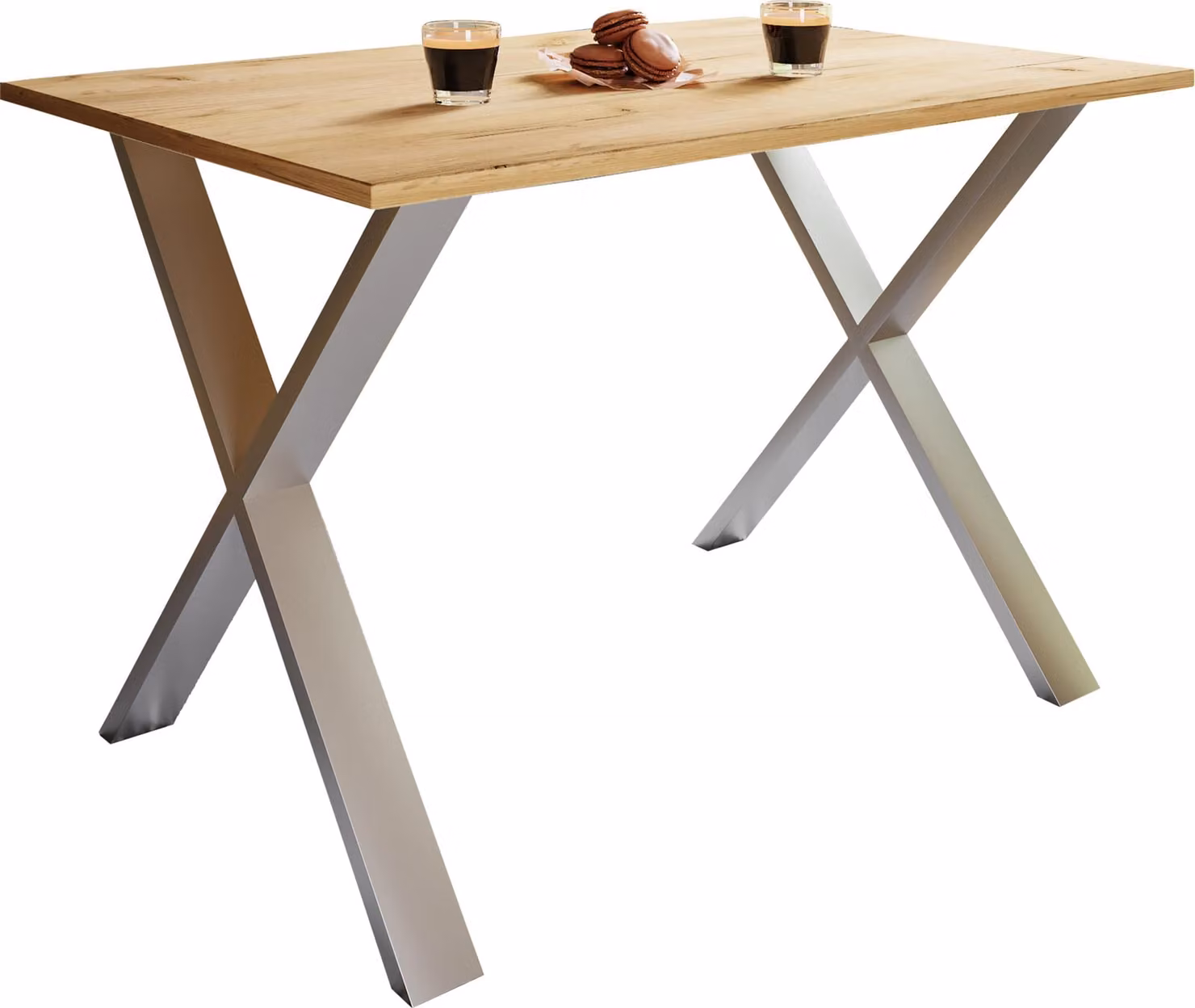 Tavolo da pranzo in legno Premium | H. 76 x W. 110 x D. 50 cm | Tavolo da cucina Tavolo da pranzo Xona X