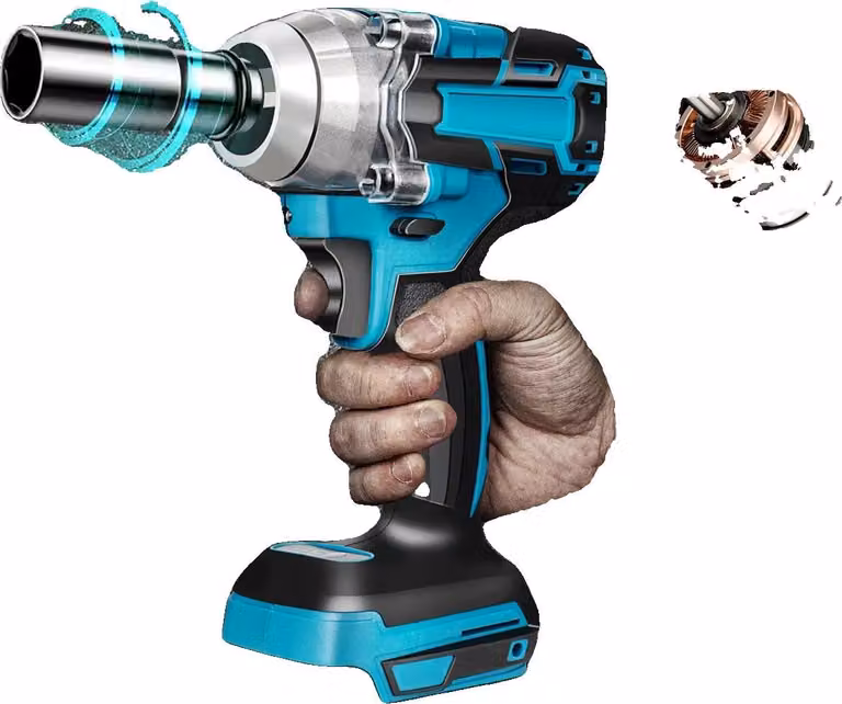 Avvitatore a impulsi, 18V, coppia di serraggio 320 N·m, coppia massima 320 N·m, velocità a vuoto 0-4000 giri/min, albero di trasmissione 1,27 cm
