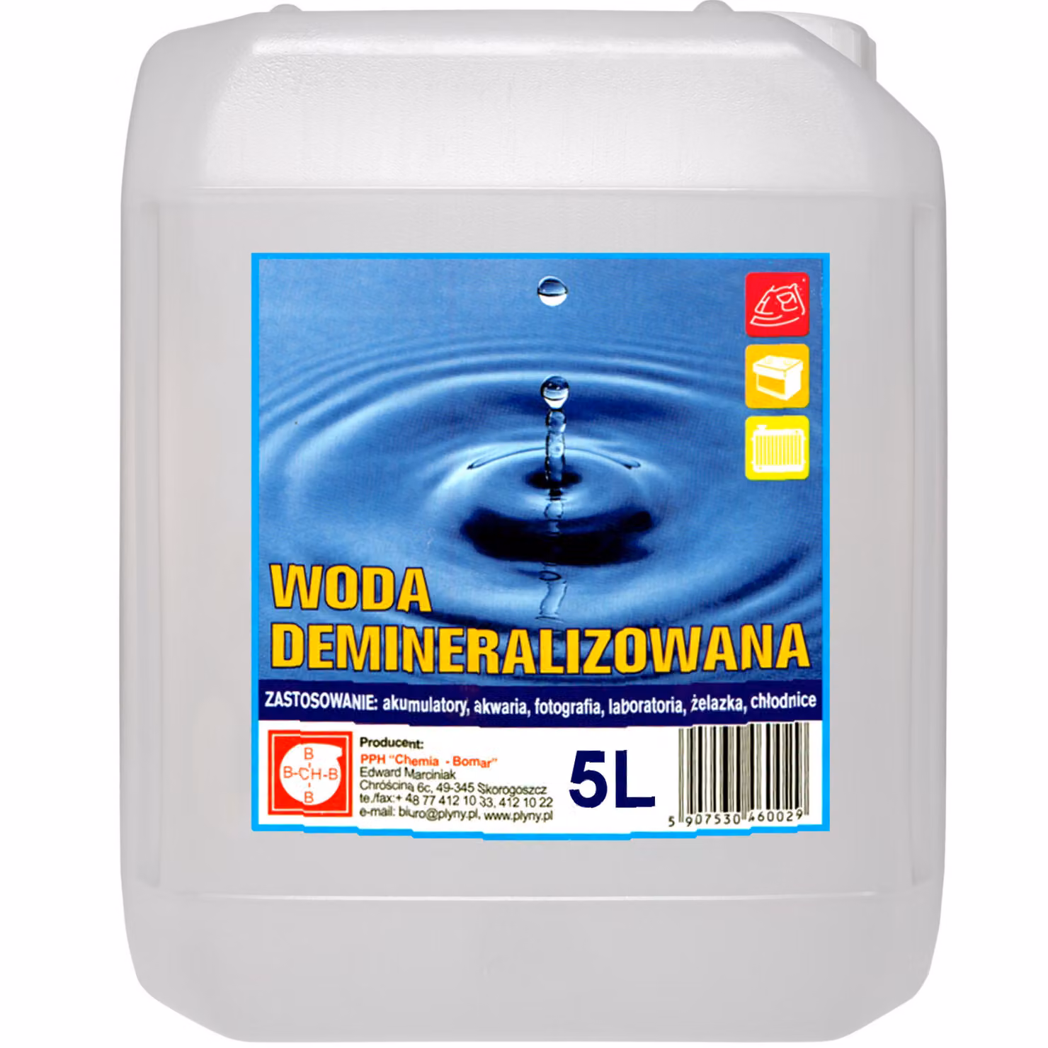 Acqua demineralizzata distillata 5L