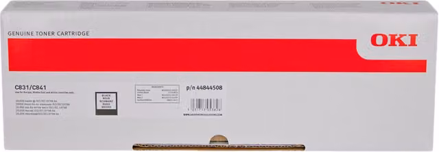 ORIGINAL OKI toner nero 44844508 C831/841 ~10000 Seiten