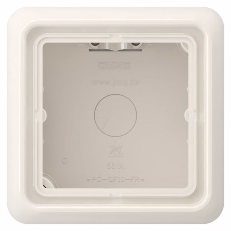 Jung tappo da esterno 1-gang con cornice sagomata CD 581 A W