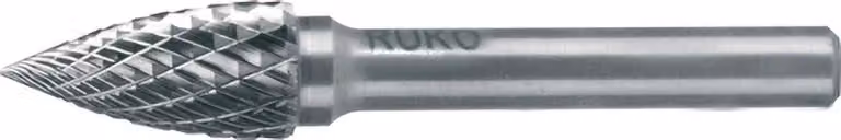 RUKO Fresa in metallo duro SPG Ø 8 mm Lunghezza testa 18 mm Gambo Ø 6 mm dentatura brillante KVZ 4 - 116026