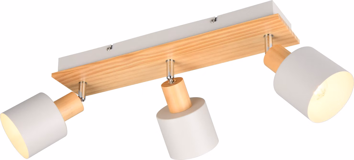 Lampade TRIO Faretto da soffitto SHANTI a 3 luci DH 9x19,50 cm colorato Faretto