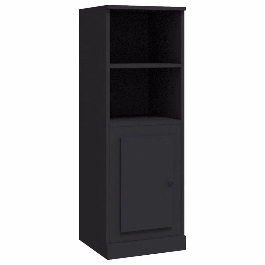 Credenza Nera 36x35,5x103,5 cm in Legno Multistrato
