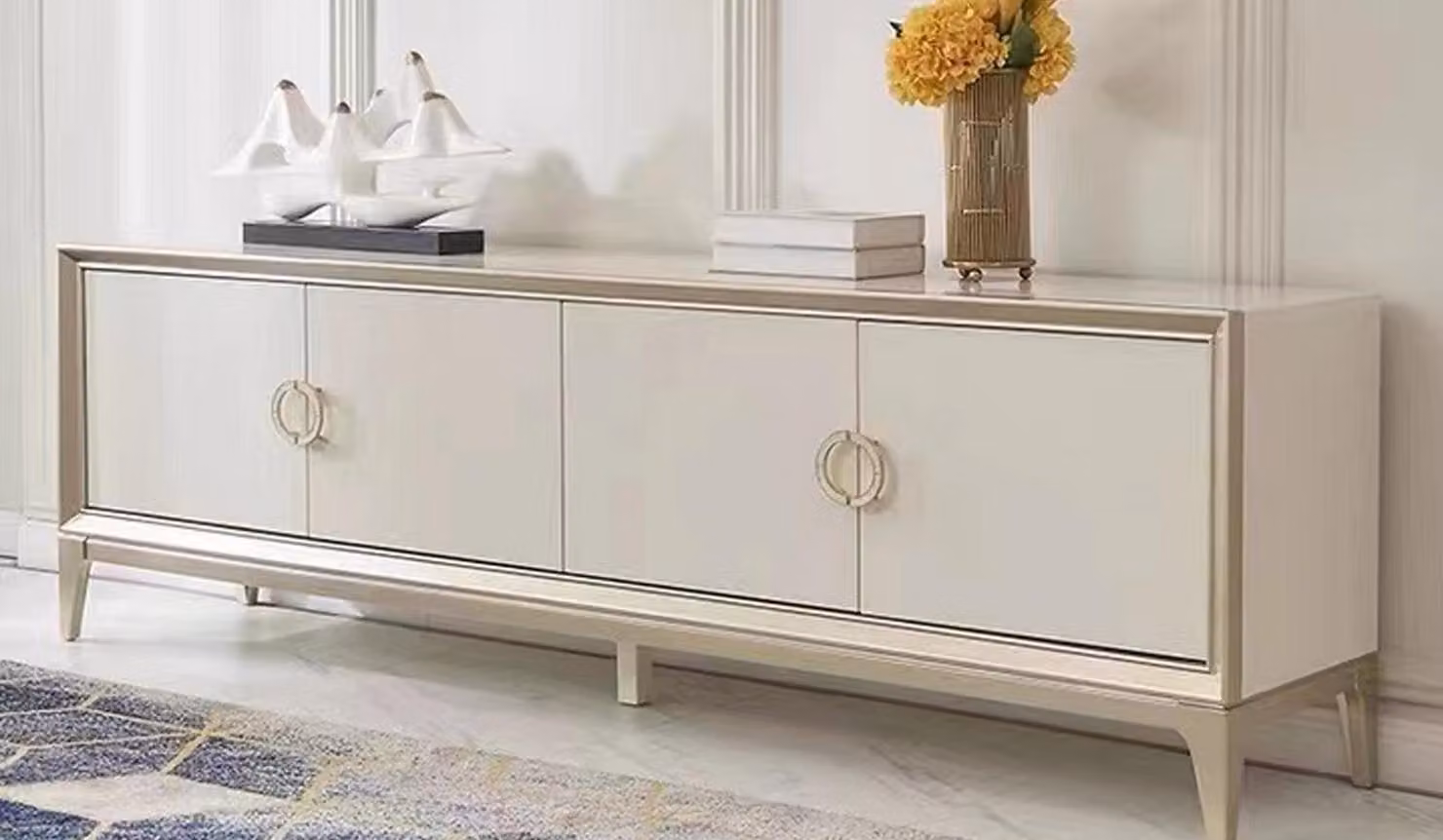 Sideboard Holz Schrank Möbel Kommode Anrichte Sideboard Weiß Design Anrichten