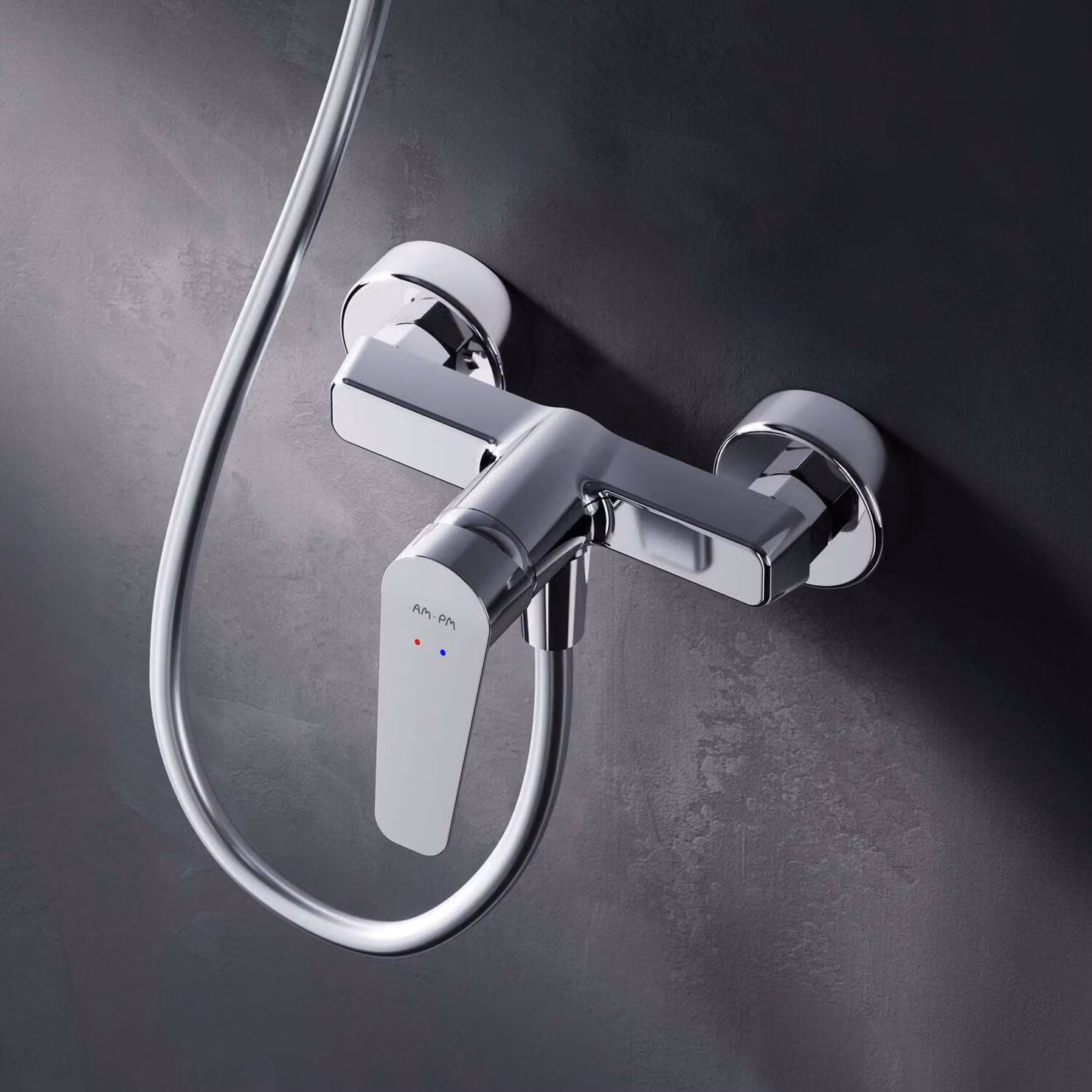 AM.PM Miscelatore per doccia Miscelatore monocomando per doccia Miscelatore cromato Miscelatore per doccia Miscelatore per bagno Rubinetto Miscelatore per bagno Doccia