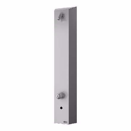 Sanela Pannelli doccia in acciaio inox - Pannello doccia in acciaio inox con elettronica e miscelatore, per 2 acque, alimentazione di rete SLSN 02E