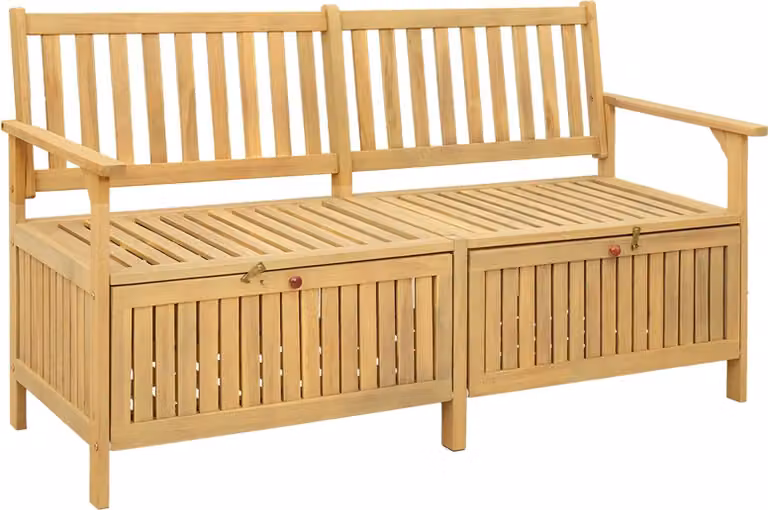 Panchina con contenitore 148 x 63 x 84 cm Acacia Solido