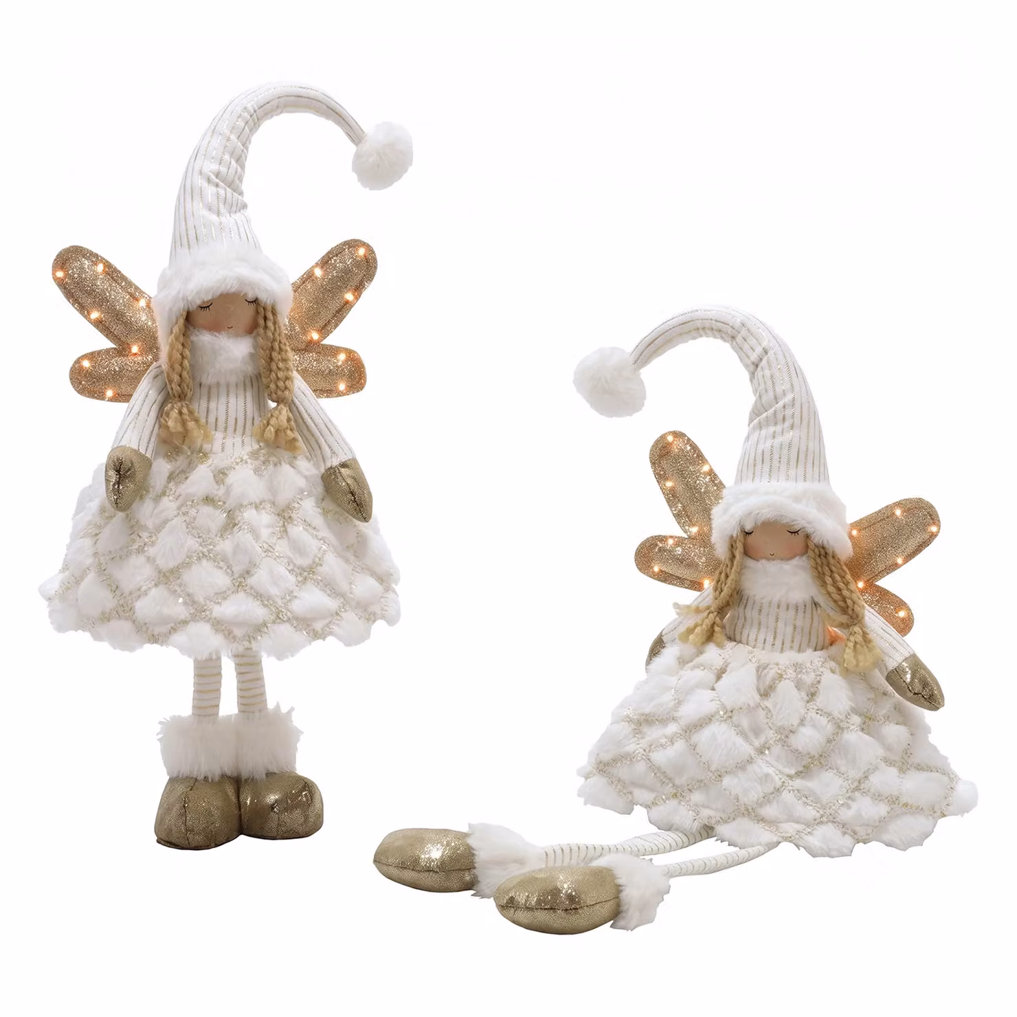 Angelo Natalizio Luminoso Vestiamo Casa Bianco con 12 LED Luce Calda – 1