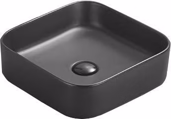 Mexen Vena lavabo da appoggio 37 x 37 cm, nero opaco - 22193785