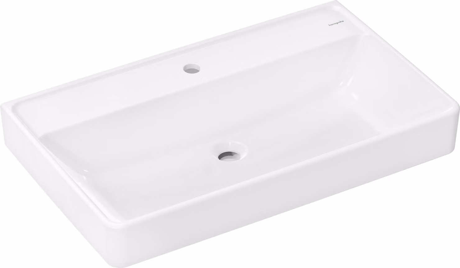 hansgrohe Xanuia Q lavabo, avec trou pour robinet, sans trop-plein, 800x480mm, blanc, 60227450, 60227450