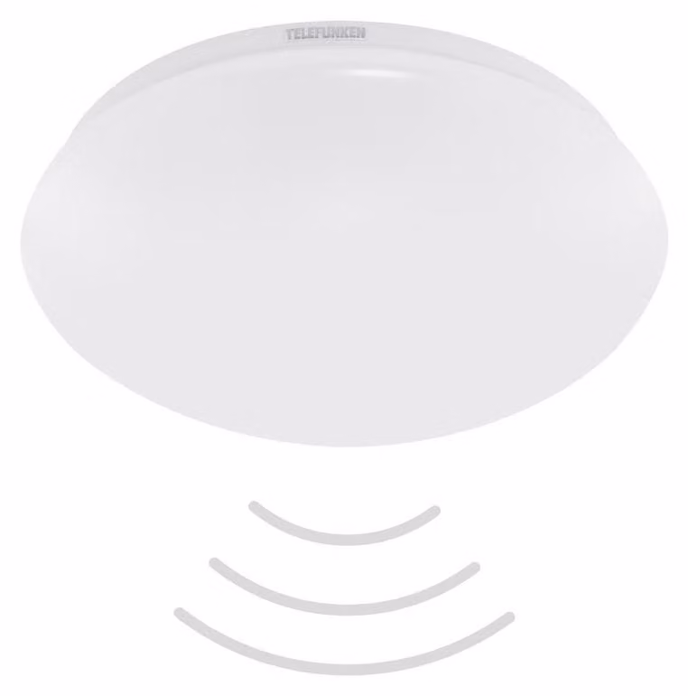 Lampada da soffitto a LED con sensore di movimento e sensore di luce diurna IP44 Ø27,8 cm 15 W Telefunken