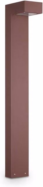 Lampada da terra Sirio Pt2 Ideal-Lux colore coffee in metallo e vetro, Altezza: 80 cm