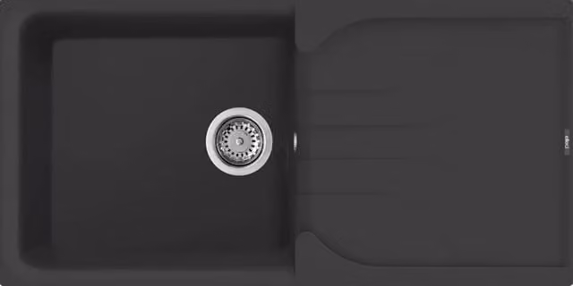 Lavello EGO 480 100X50 1 vasca + gocciolatoio NERO 40