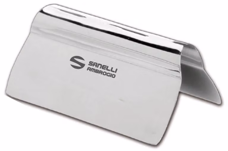 Pinza inox per affettati, leggera, cm 10 in busta appendibile