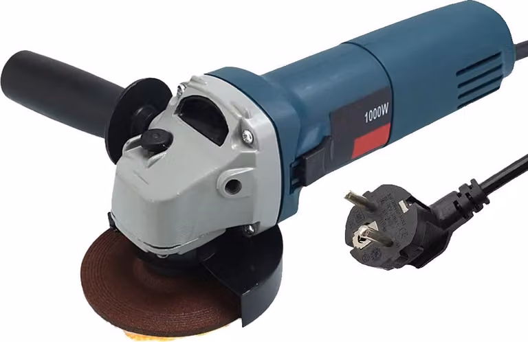 Smerigliatrice angolare elettrica, potenza nominale 600 W, regime minimo 12000 giri/min, 125 mm