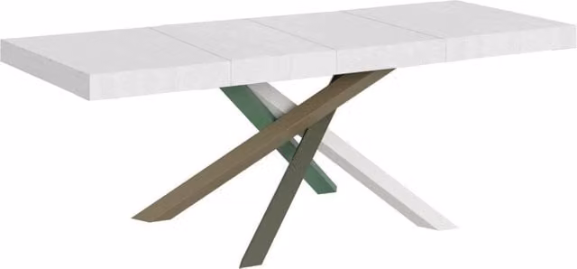 Tavolo Allungabile Volantis Premium GIORDANOSHOP Bianco Frassino L/P/H: 200-460 x 90 x 77 cm