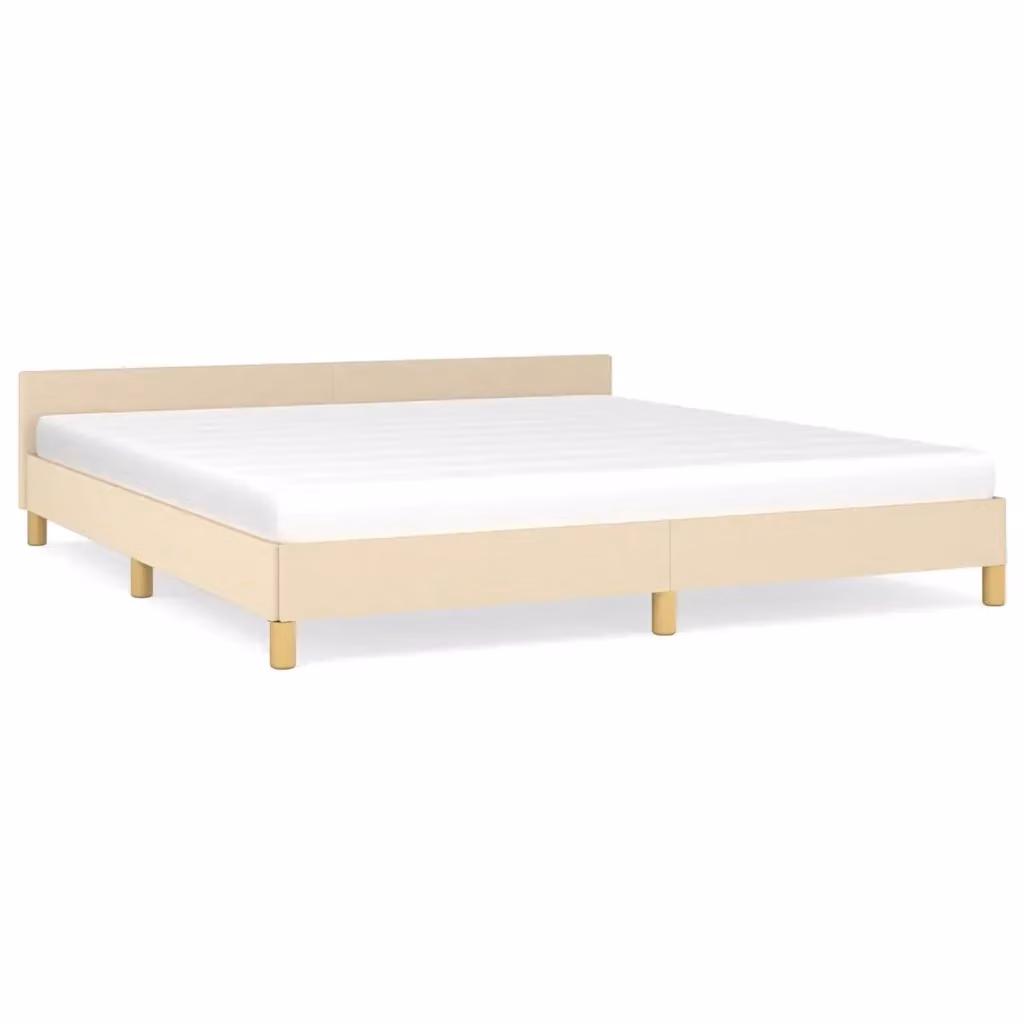 Struttura Letto Design Mania in Tessuto Beige L 180 cm x P 200 cm – 2