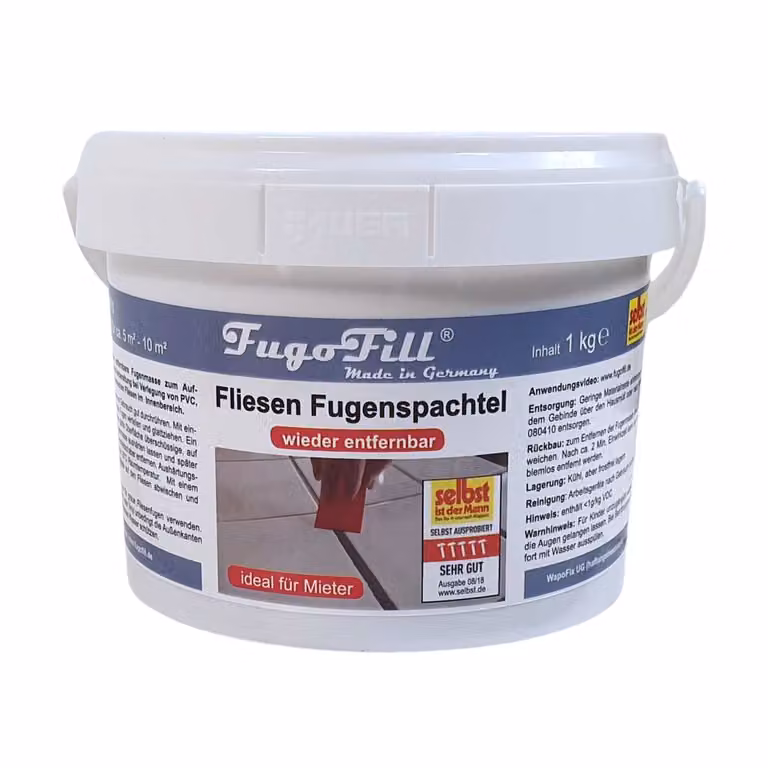 FugoFill 1 kg "Stucco rimovibile per fughe di piastrelle" grigio