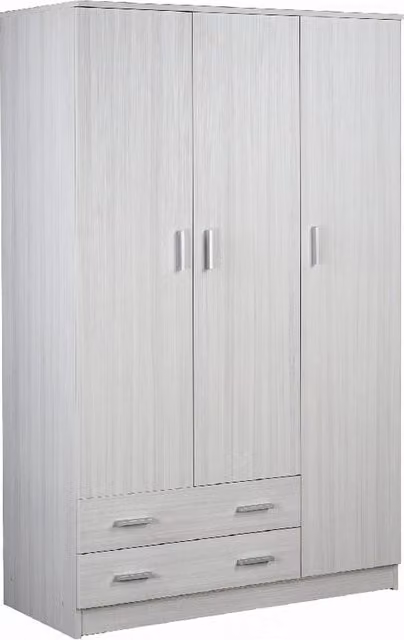 Armadio Tre Ante Due Cassetti 115x52 h182cm Eucalipto
