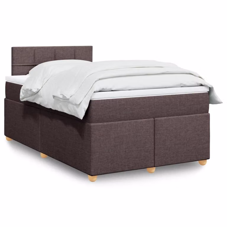 Letto Ibrido vidaXL con Materasso e Struttura in Legno di Pino, Marrone e Bianco, L/P/H: 120 x 200 x 76,5 cm