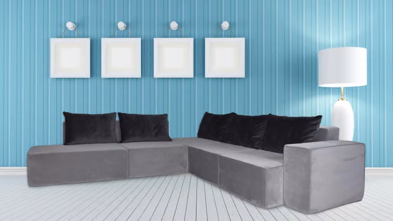 Designer Sofa Ecksofa Stoffsofa System Sofa Samt Eckcouch Couch SL Sofa 2