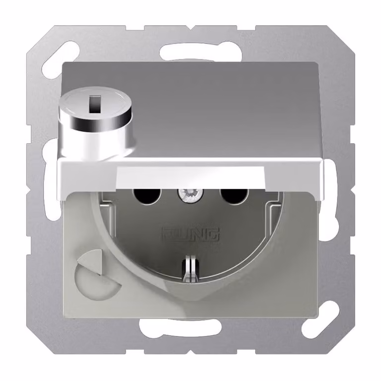 Jung A1520BFKLSLAL Presa SCHUKO® 16 A 250 V ~ alluminio