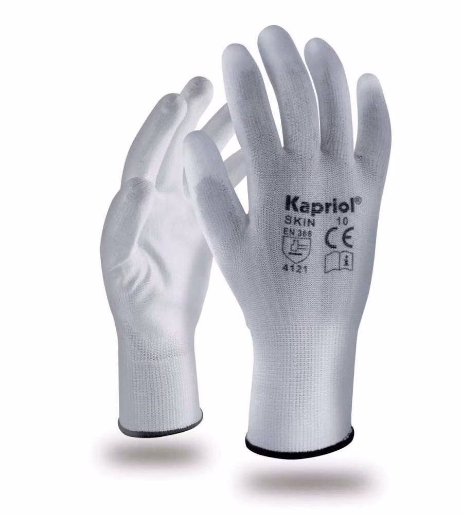 Kit 6 paia di guanti Skin taglia 09 Bianchi