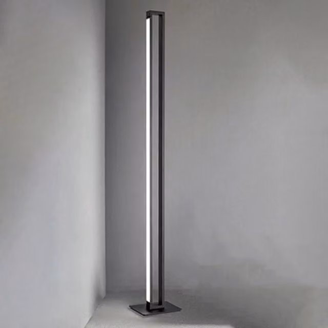Piantana da terra LED Sway Perenz Illumina in metallo nero con luce calda 3000K e potenza 27W per lettura