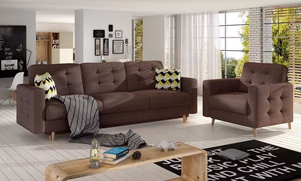 Chesterfield Couch Polster 3+1 Sitzer Polstermöbel Sofagarnitur Couchen Sofas