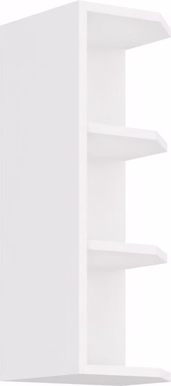 Armadietto superiore ad angolo SABRYA 72 - larghezza 30 cm, bianco