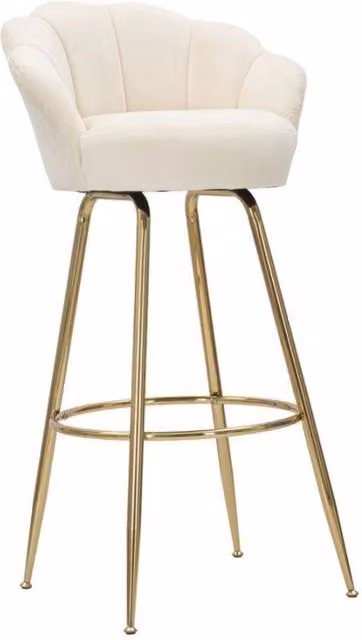 Sgabello Bar Vienna Crema cm 55x53x110