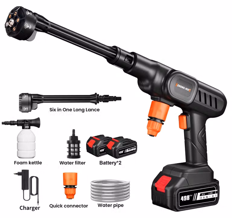 Idropulitrice portatile, con ugello 6-in-1, modello a 10 celle