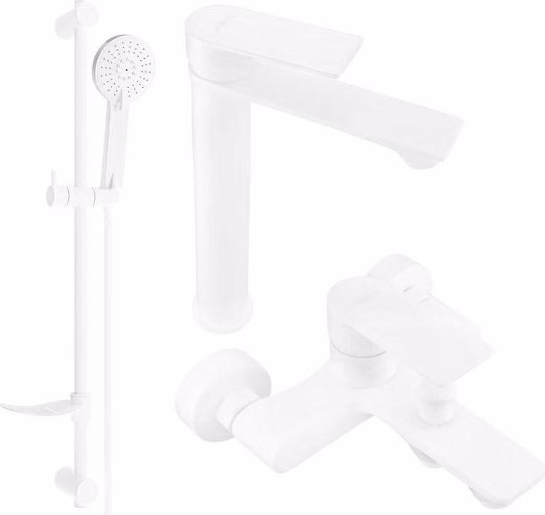 Mexen Royo DF40 set da bagno, bianco - 72213DF40-20