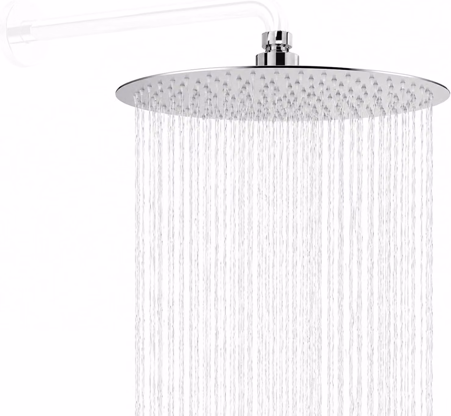 Doccia a parete, in acciaio inossidabile 304, diametro 25,4 cm, con ugelli anticalcare, per il bagno