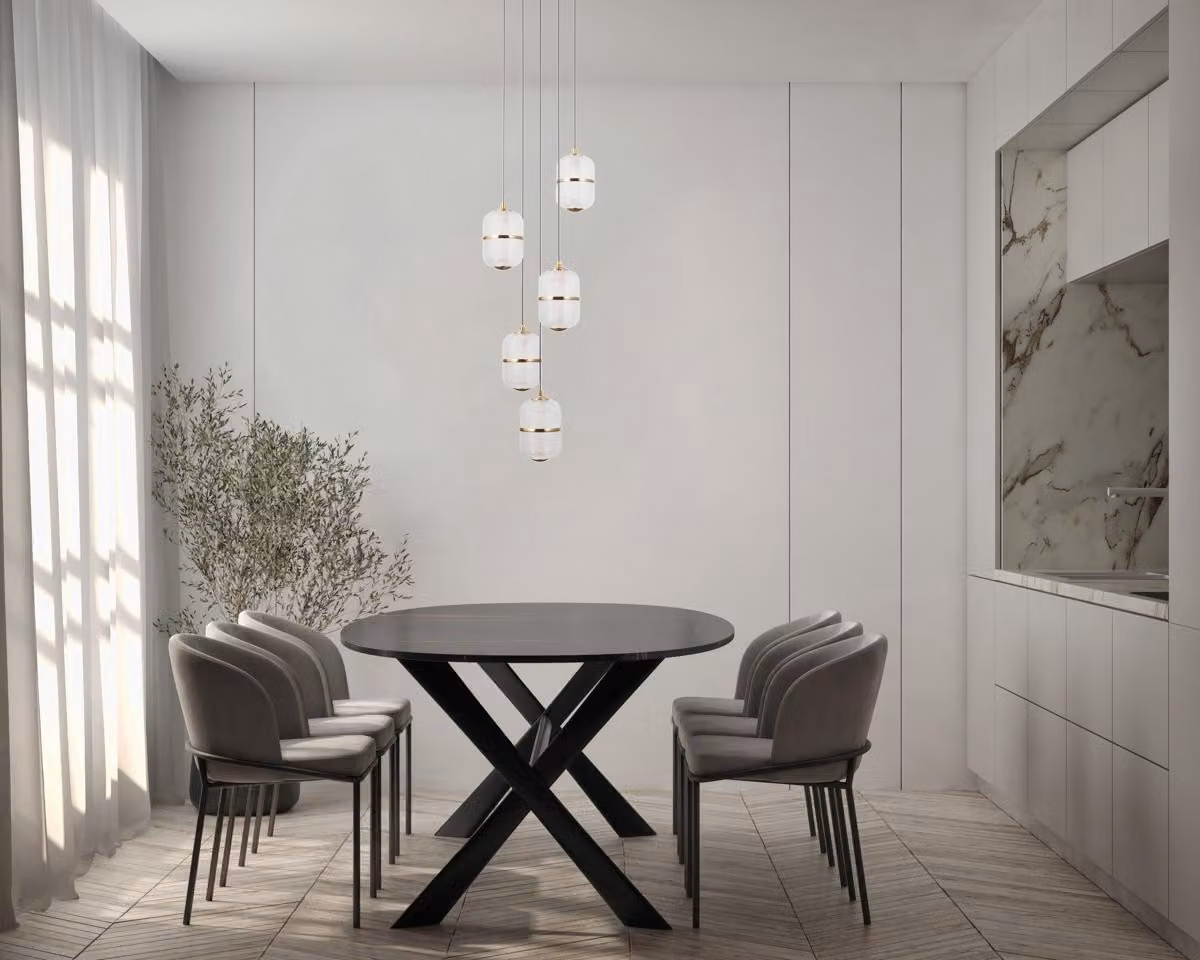 Lampada a sospensione LED 28W ALANI PND-34375-5-BK Italux