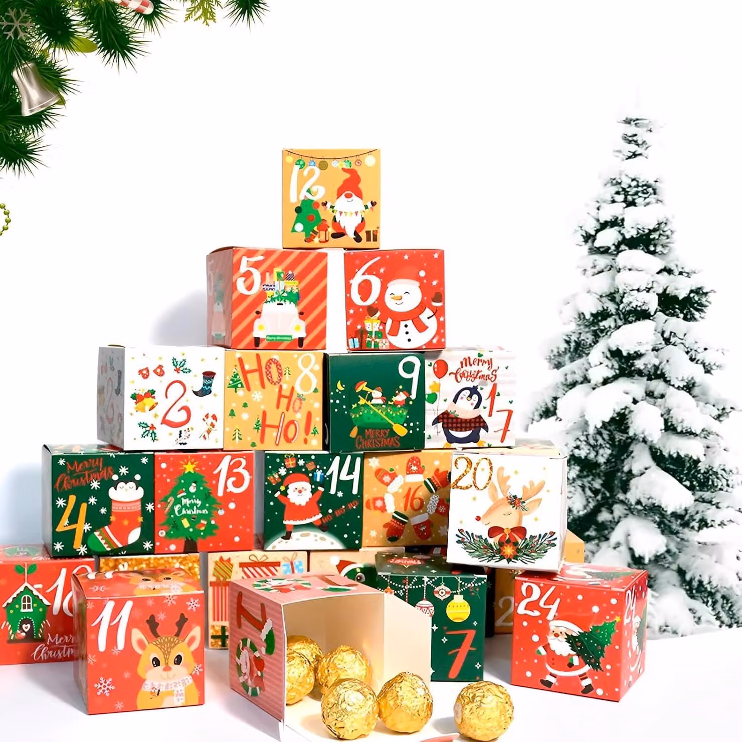 Calendario dell'Avvento da riempire personalmente - Calendario dell'Avvento da personalizzare