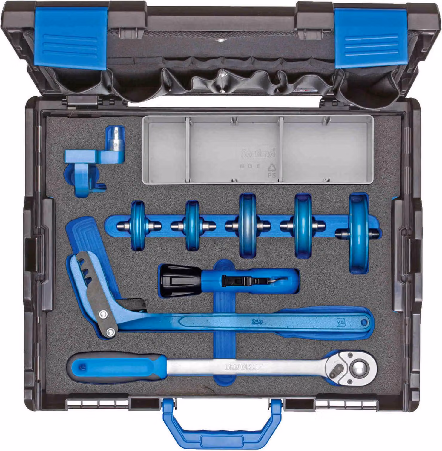 Set di curvatubi manuali Gedore in scatola di montaggio, metrico, 10 pezzi 243100