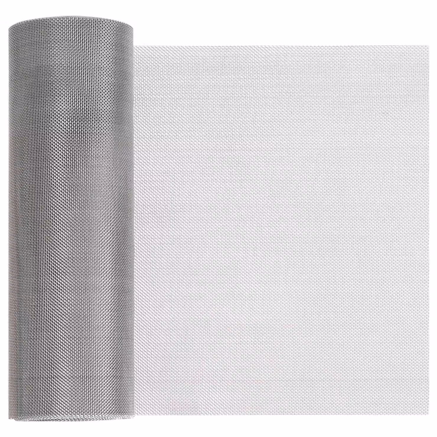 Rete per schermatura vidaXL in acciaio inossidabile Argento L: 1000 cm, H: 20 cm, 30 Mesh