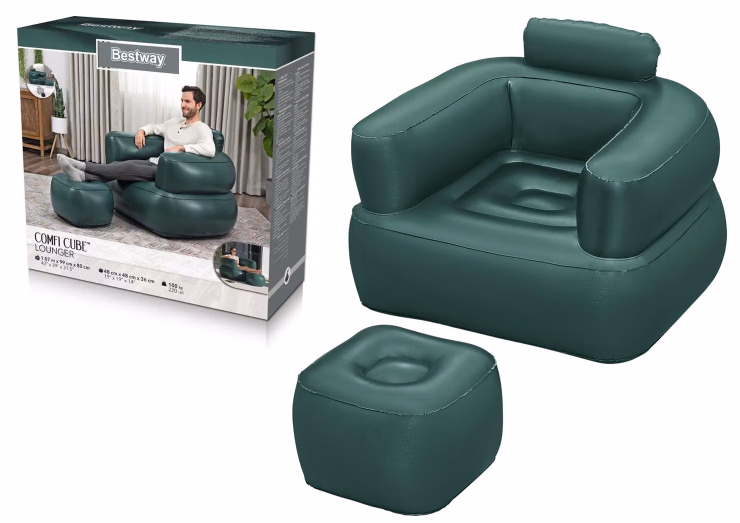 Sedia gonfiabile scura Bestway 75137