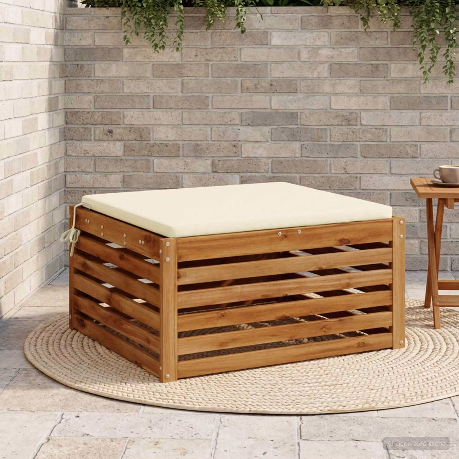 Cuscino per sedia vidaXL SOEST in poliestere con rivestimento lavabile e rimovibile, beige