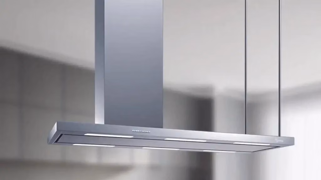 Cappa da parete Elea Baraldi in acciaio inox color argento con camino a sinistra, portata 900 m3/h, L: 180 cm – 2