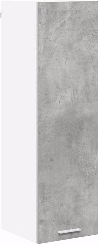 Armadio pensile con porta Grigio cemento 30 x 31 x 100 cm