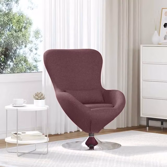 Divano Sedia-Poltrona uovo Viola 63 x 73 x 90 cm Tessuto