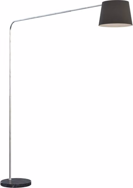 Piantana Contemporanea Corner Marmo Basso Nero Diffusore Nero 1 Luce E27