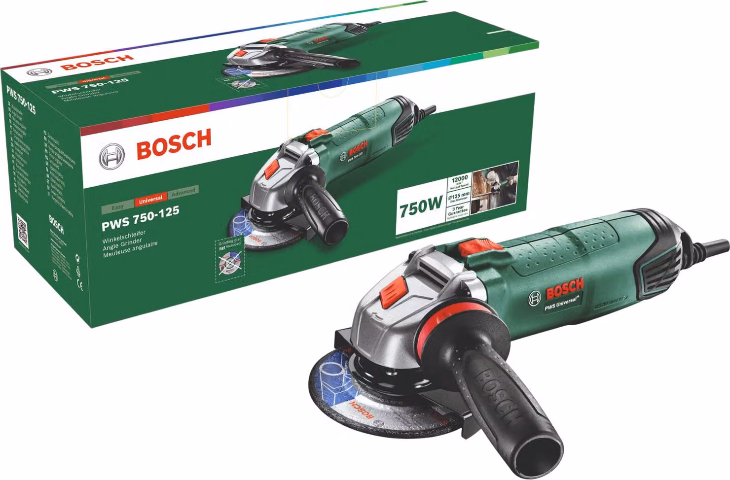 Smerigliatrice angolare Bosch PWS 750-115 750 watt 115 mm ( 06033A240C )