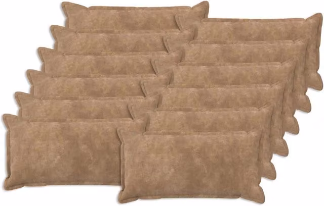 Cuscino con cuscino HOUTEN 12 pz Tortora Fleece in microfibra 934026
