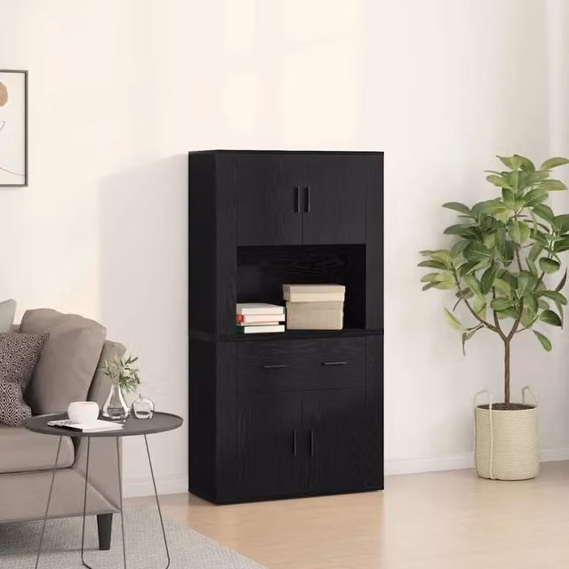 Rovere nero 80 x 33 x 150 cm 3334342